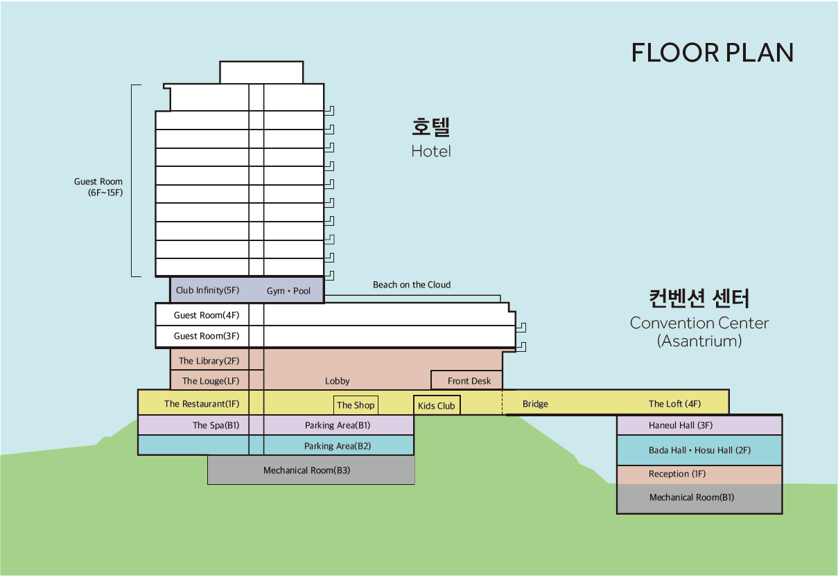 강릉 씨마크 호텔 Floor Plan